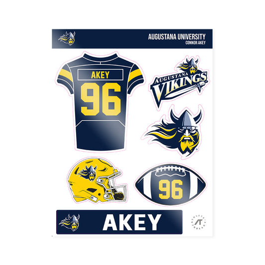 AU - NCAA Football : Connor Akey - Sticker Sheet-0