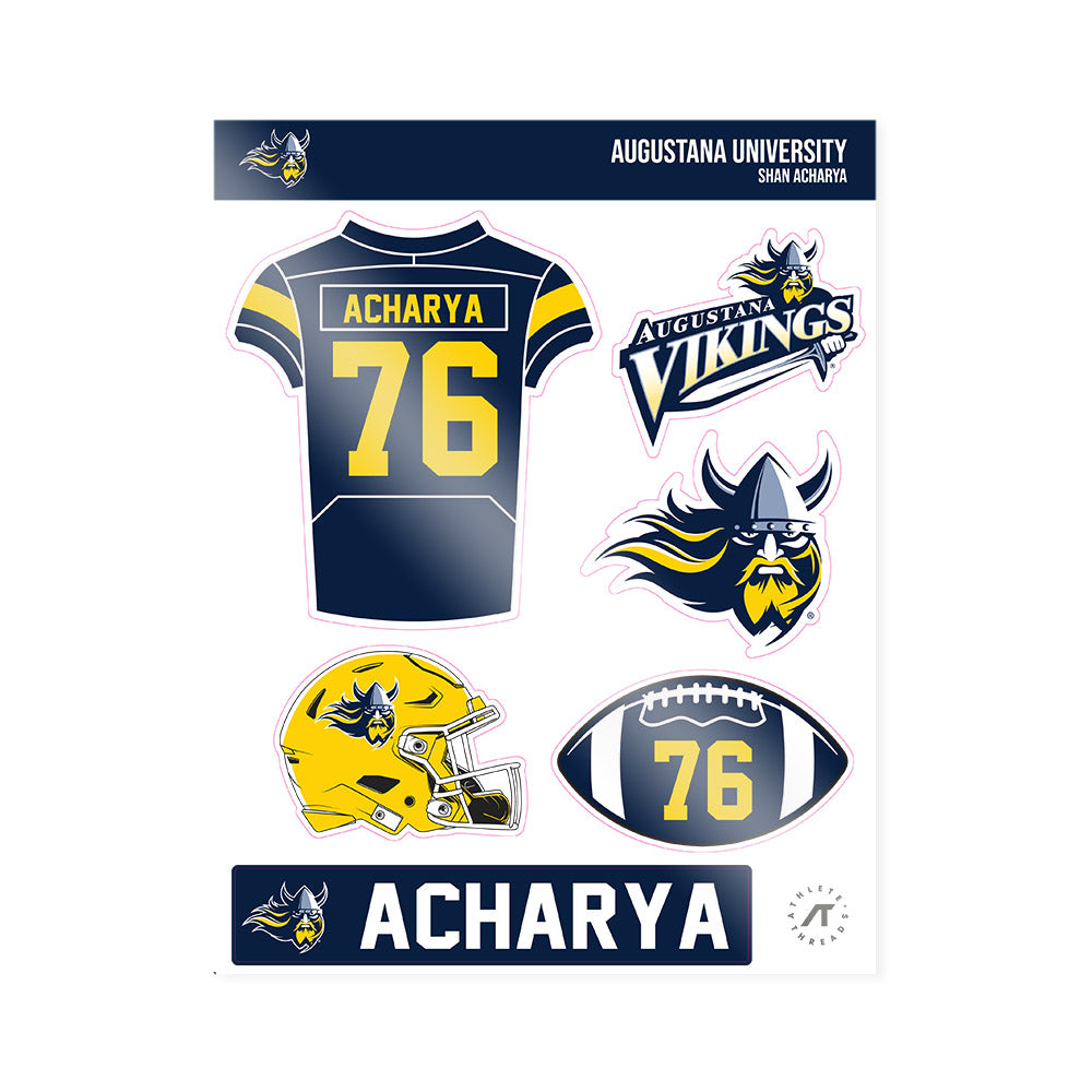 AU - NCAA Football : Shan Acharya - Sticker Sheet-0