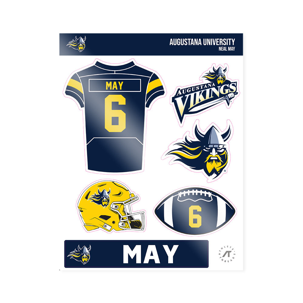 AU - NCAA Football : Neal May - Sticker Sheet-0