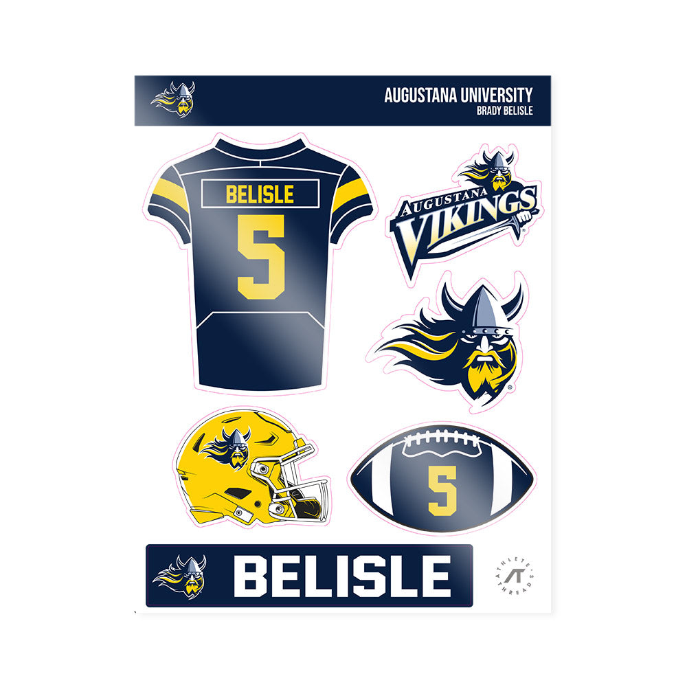 AU - NCAA Football : Brady Belisle - Sticker Sheet-0