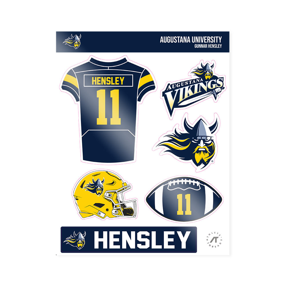 AU - NCAA Football : Gunnar Hensley - Sticker Sheet-0