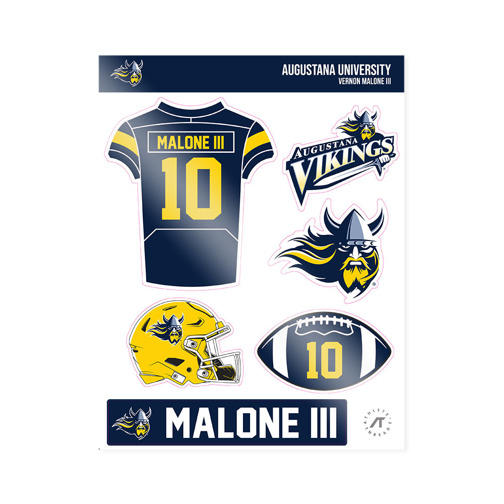 AU - NCAA Football : Vernon Malone Iii - Sticker Sheet-0