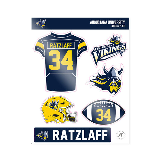 AU - NCAA Football : Nate Ratzlaff - Sticker Sheet-0