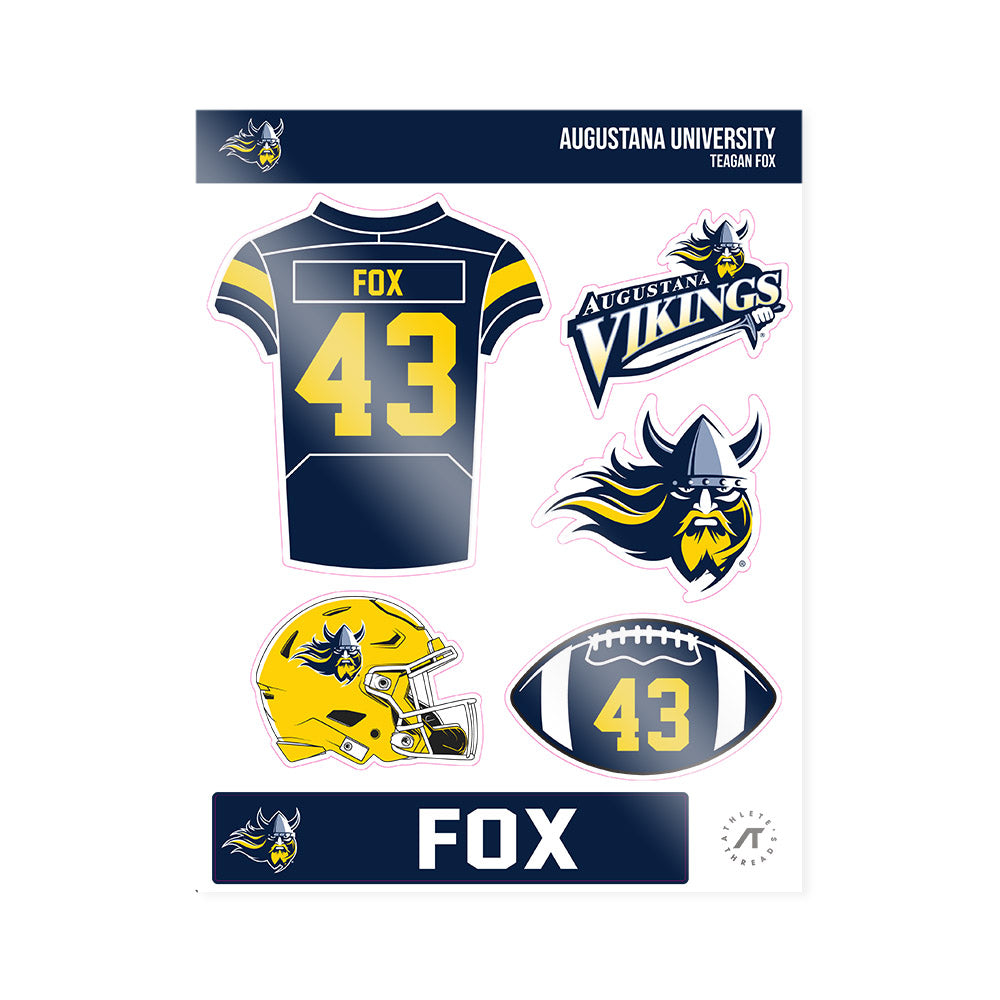 AU - NCAA Football : Teagan Fox - Sticker Sheet-0