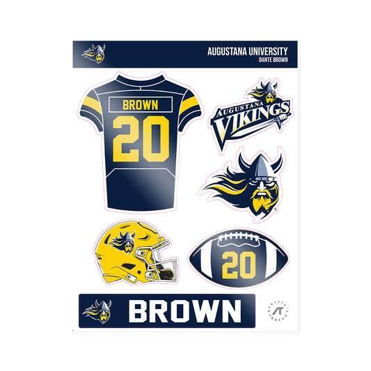 AU - NCAA Football : Dante Brown - Sticker Sheet-0