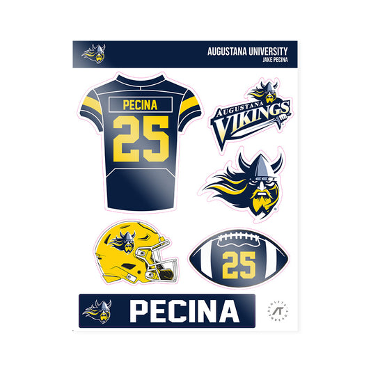 AU - NCAA Football : Jake Pecina - Sticker Sheet-0