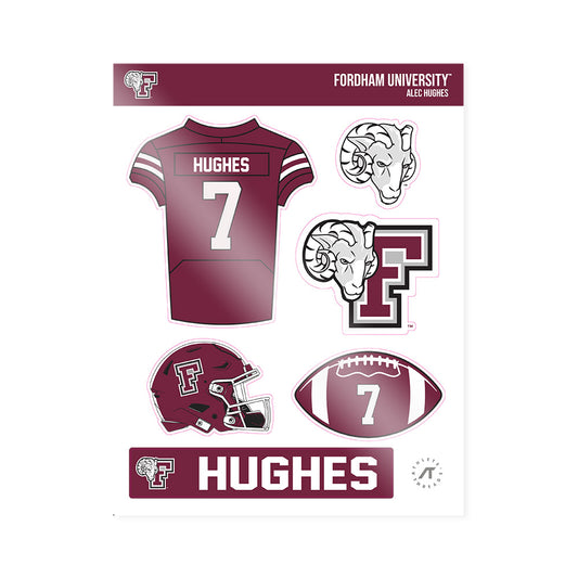 Fordham - NCAA Football : Alec Hughes - Sticker Sheet-0