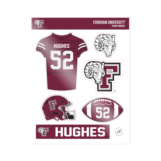 Fordham - NCAA Football : Shane Hughes - Sticker Sheet-0