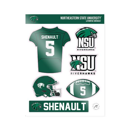 Northeastern State - NCAA Football : La'Vontae Shenault - Sticker Sheet-0