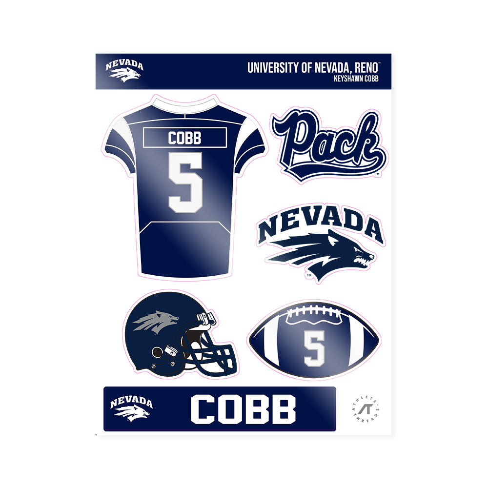 Nevada - NCAA Football : Keyshawn Cobb - Sticker Sheet-0