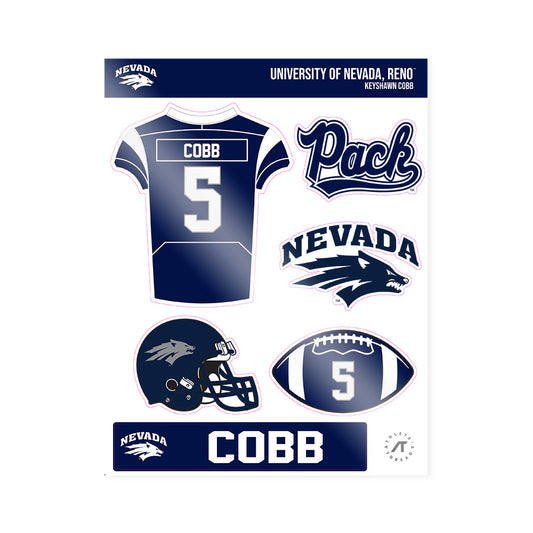 Nevada - NCAA Football : Keyshawn Cobb - Sticker Sheet-0