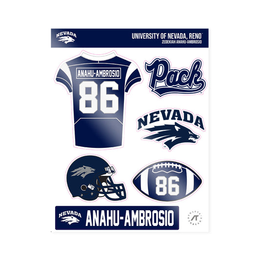 Nevada - NCAA Football : Zedekiah Anahu-Ambrosio - Sticker Sheet-0