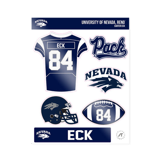 Nevada - NCAA Football : Carter Eck - Sticker Sheet-0