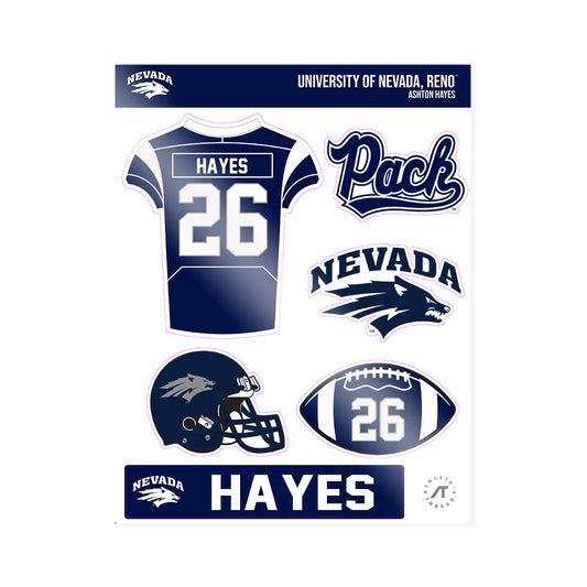 Nevada - NCAA Football : Ashton Hayes - Sticker Sheet-0