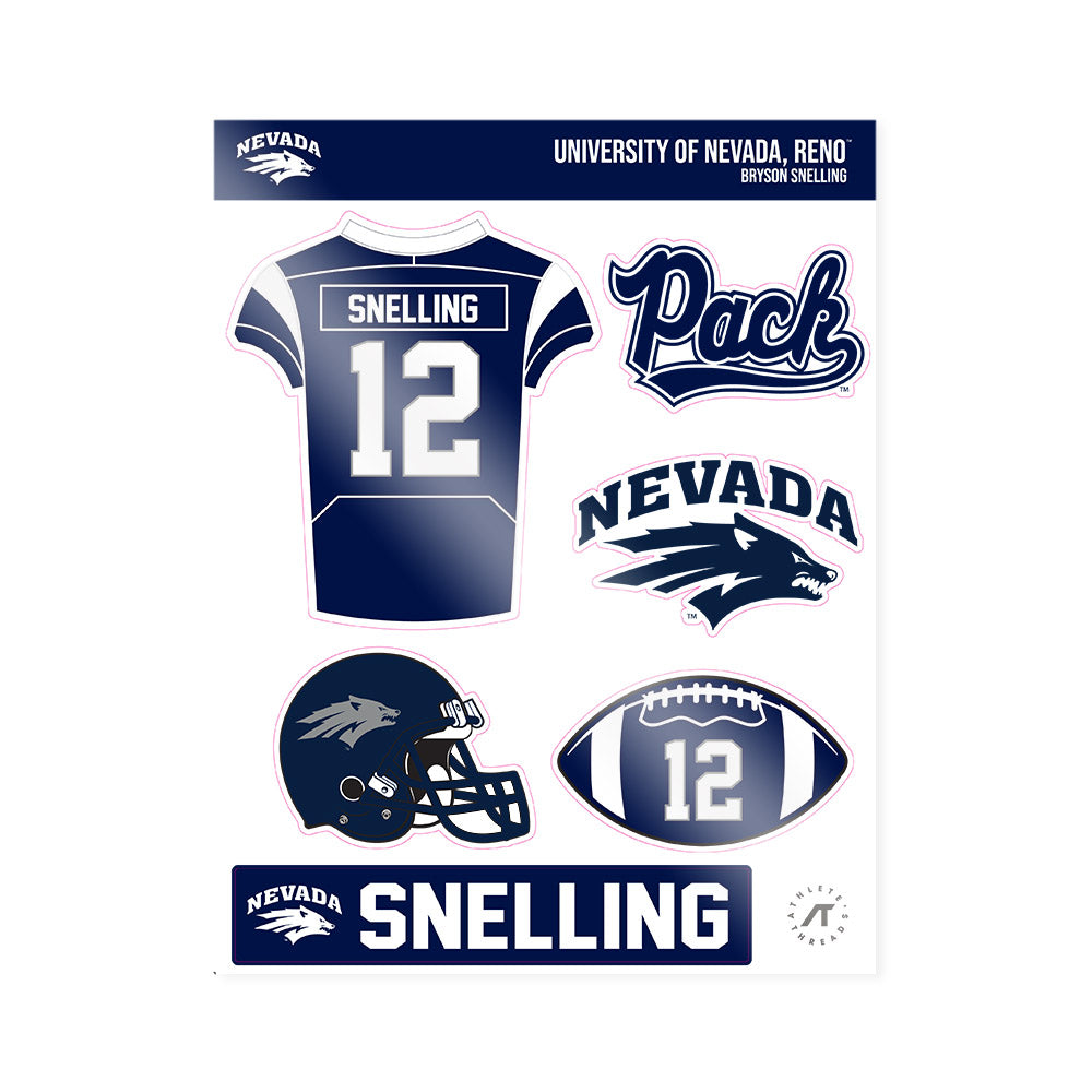 Nevada - NCAA Football : Bryson Snelling - Sticker Sheet-0