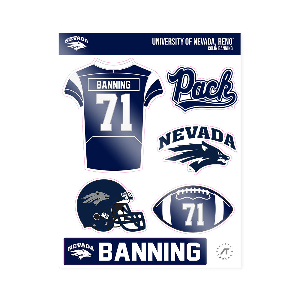 Nevada - NCAA Football : Colin Banning - Sticker Sheet-0
