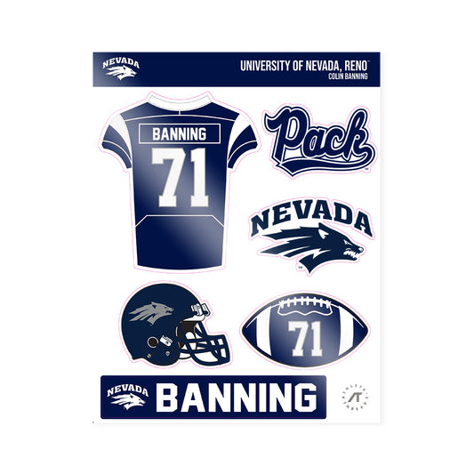Nevada - NCAA Football : Colin Banning - Sticker Sheet-0