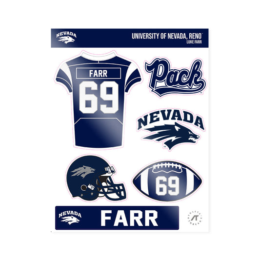 Nevada - NCAA Football : Luke Farr - Sticker Sheet-0