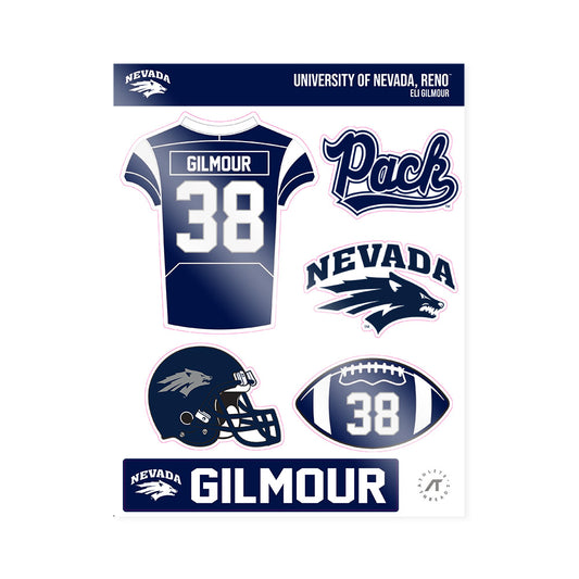 Nevada - NCAA Football : Eli Gilmour - Sticker Sheet-0