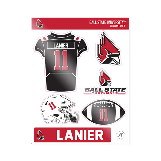 Ball State - NCAA Football : Donovan Lanier - Sticker Sheet-0