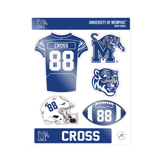 Memphis - NCAA Football : Jerry Cross - Sticker Sheet-0