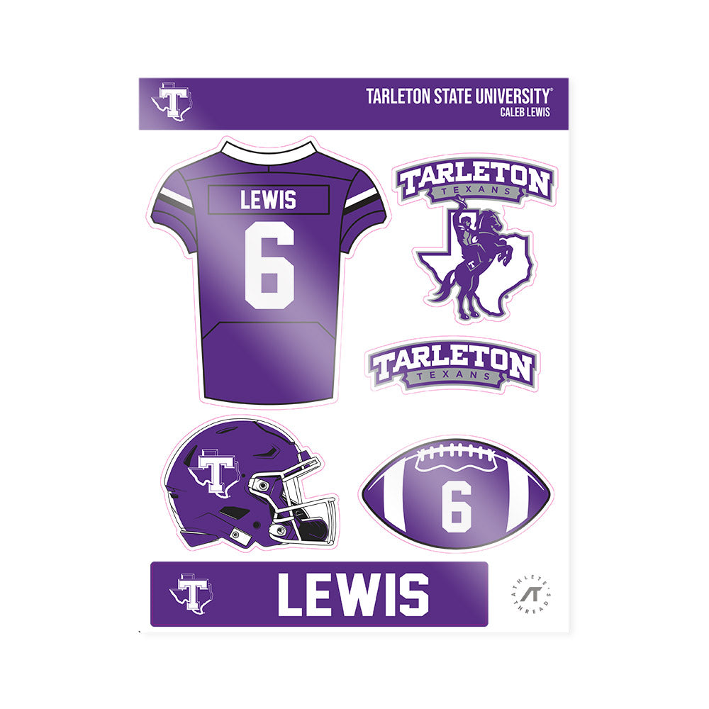Tarleton State - NCAA Football : Caleb Lewis - Sticker Sheet-0