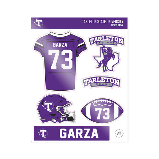 Tarleton State - NCAA Football : Rowdy Garza - Sticker Sheet-0