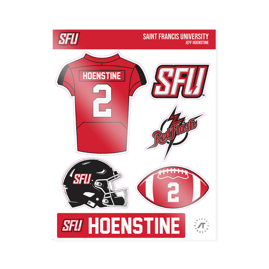 St. Francis - NCAA Football : Jeff Hoenstine - Sticker Sheet-0