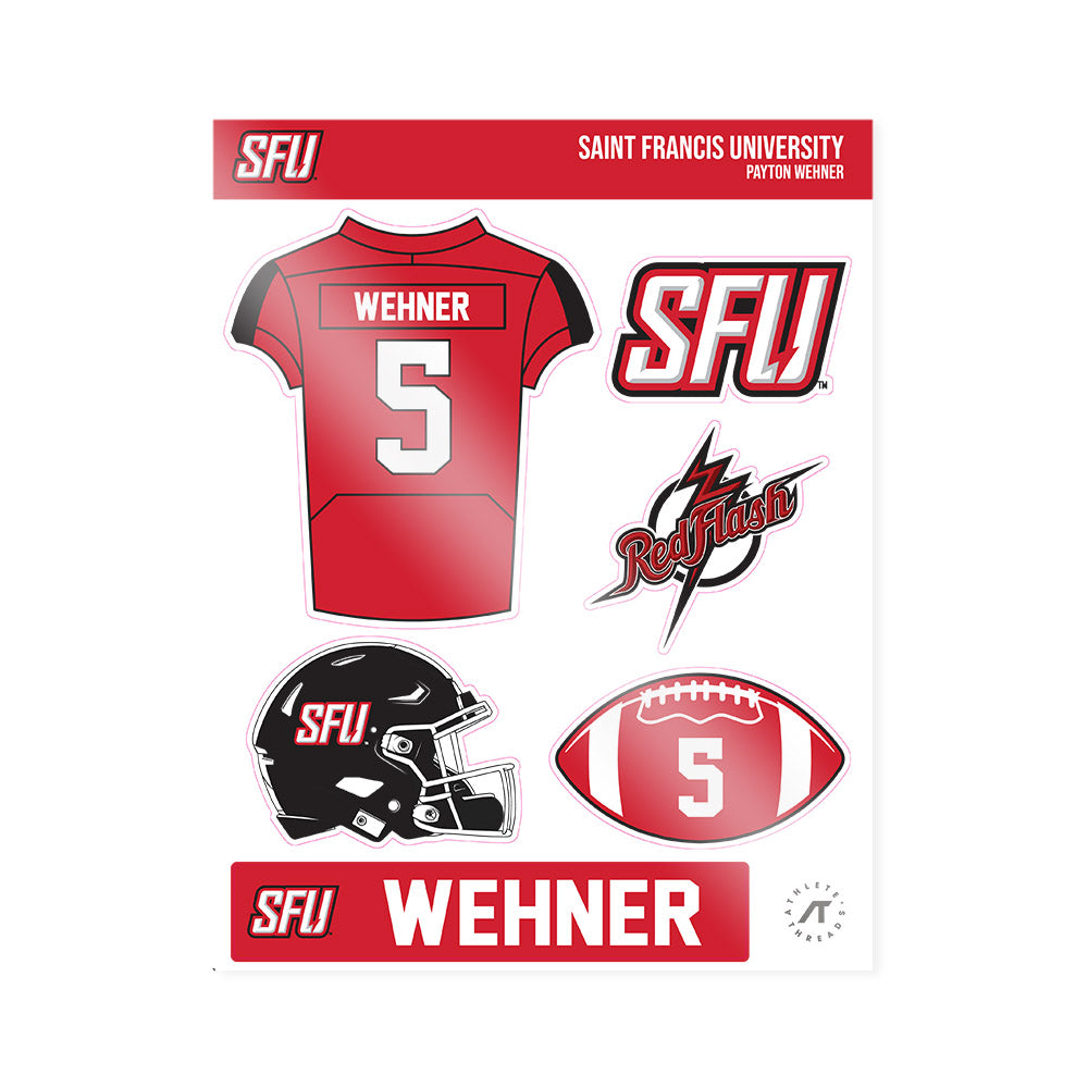 St. Francis - NCAA Football : Payton Wehner - Sticker Sheet-0