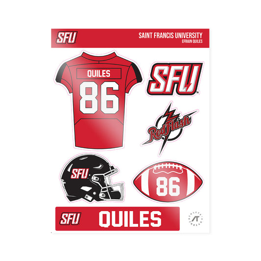 St. Francis - NCAA Football : Efrain Quiles - Sticker Sheet-0
