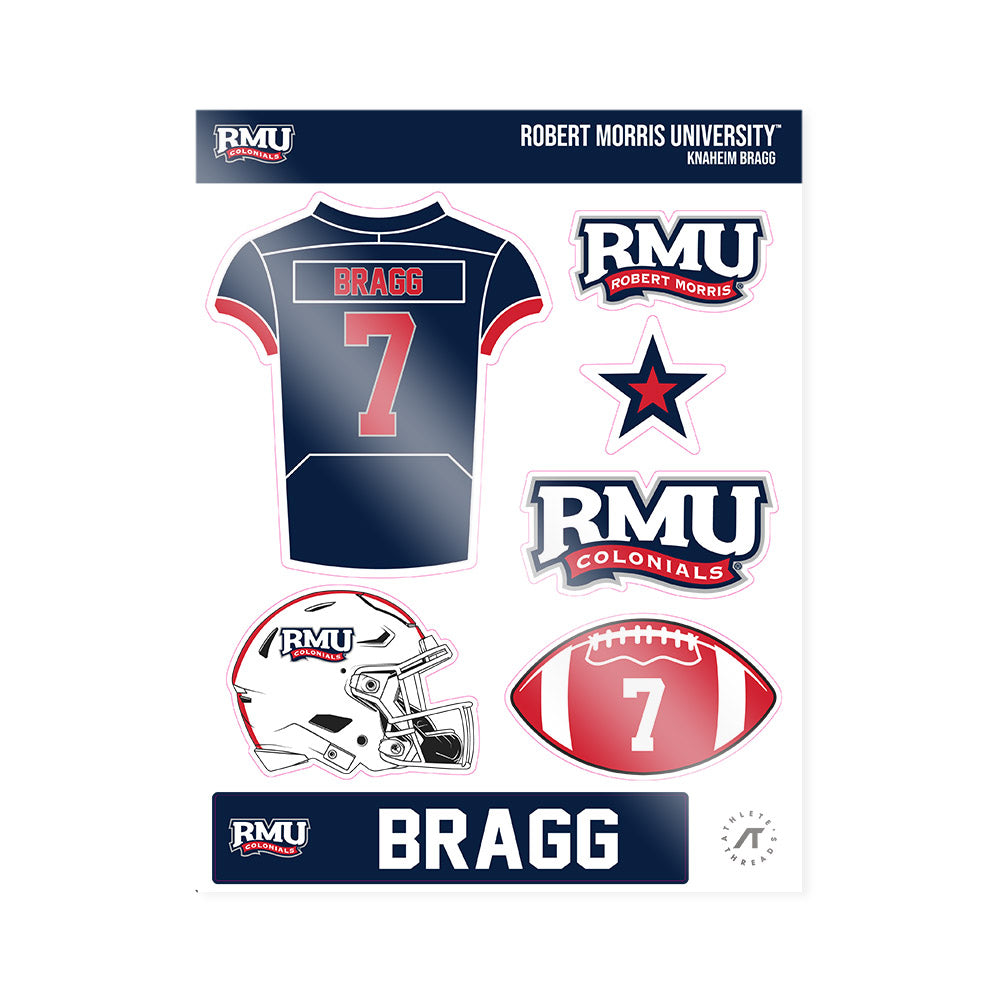 Robert Morris - NCAA Football : Knaheim Bragg - Sticker Sheet-0