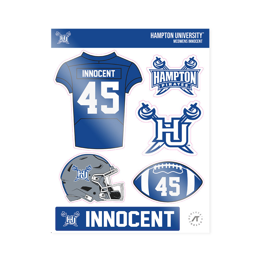 Hampton - NCAA Football : Mcowens Innocent - Sticker Sheet-0