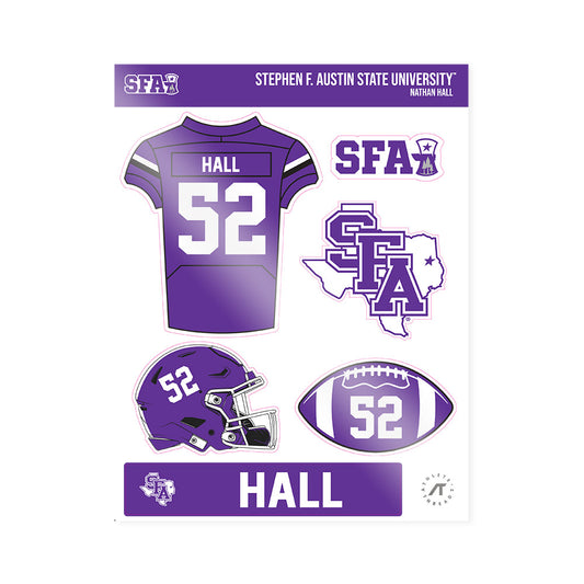 SFA - NCAA Football : Nathan Hall - Sticker Sheet-0