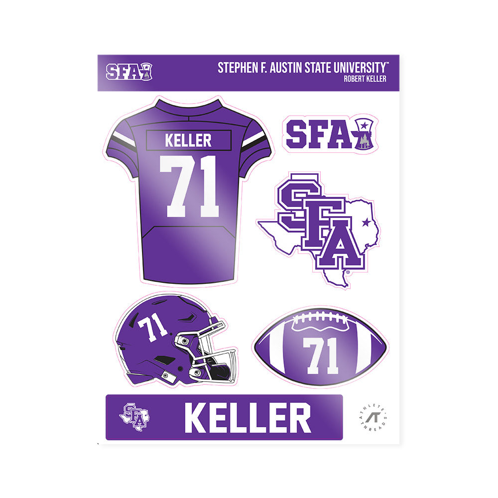 SFA - NCAA Football : Robert Keller - Sticker Sheet-0