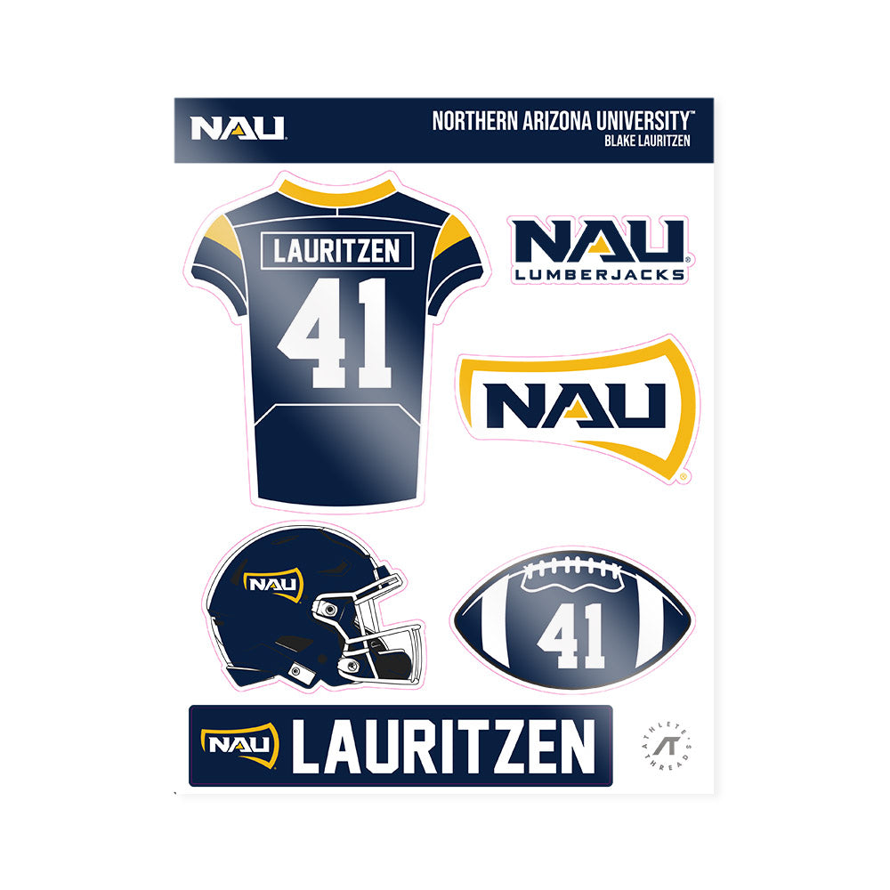 Northern Arizona - NCAA Football : Blake Lauritzen - Sticker Sheet-0