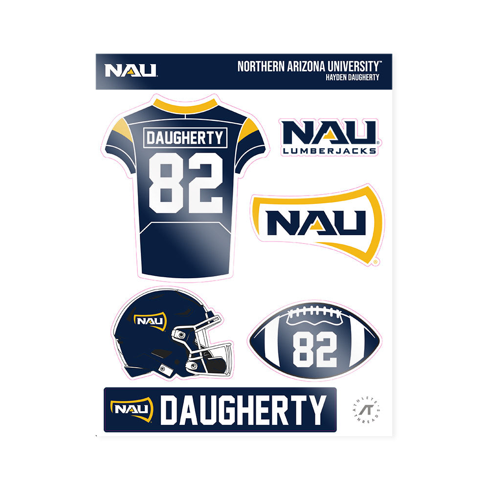 Northern Arizona - NCAA Football : Hayden Daugherty - Sticker Sheet-0