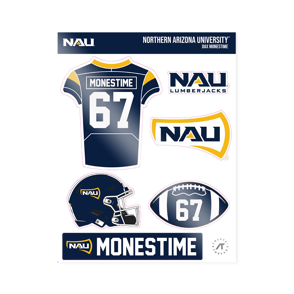 Northern Arizona - NCAA Football : Dax Monestime - Sticker Sheet-0