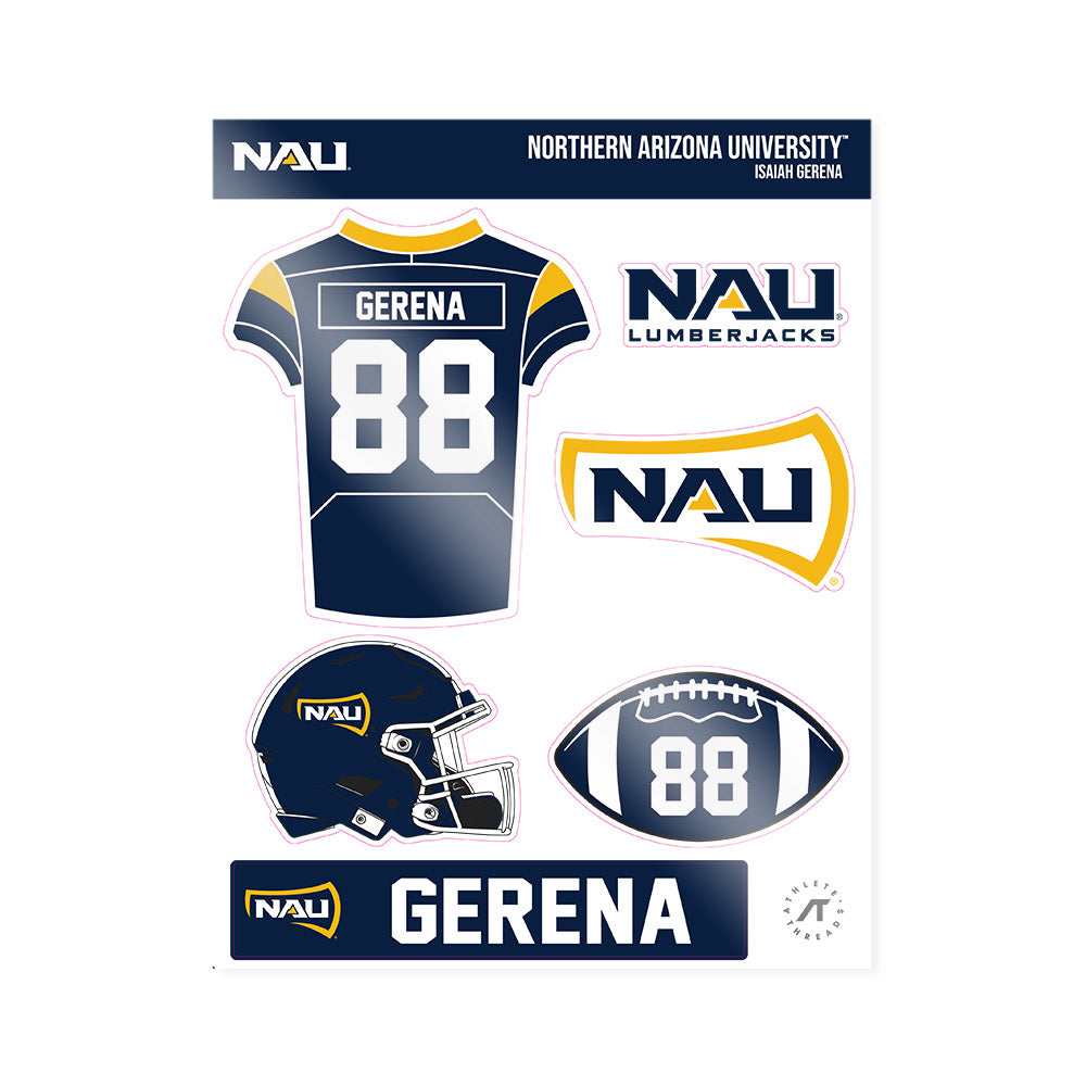 Northern Arizona - NCAA Football : Isaiah Gerena - Sticker Sheet-0