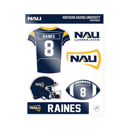 Northern Arizona - NCAA Football : Jayson Raines - Sticker Sheet-0