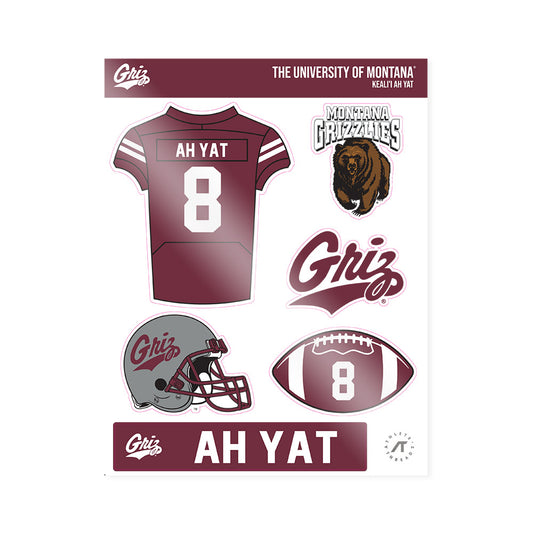 Montana - NCAA Football : Keali'i Ah Yat - Sticker Sheet-0