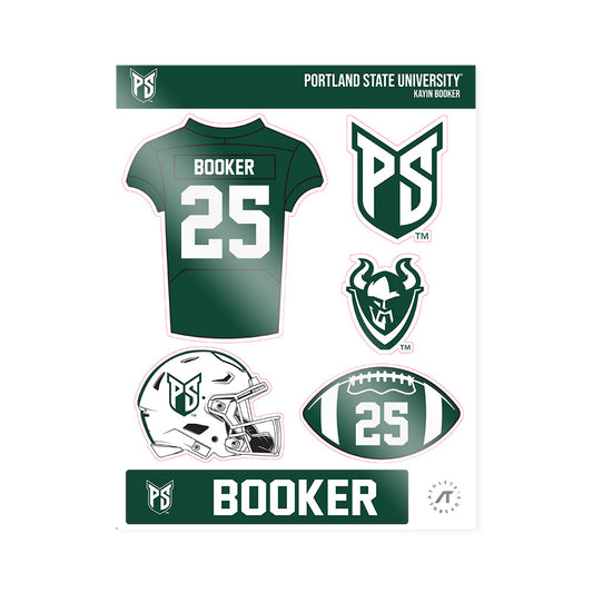 Portland State - NCAA Football : Kayin Booker - Sticker Sheet-0