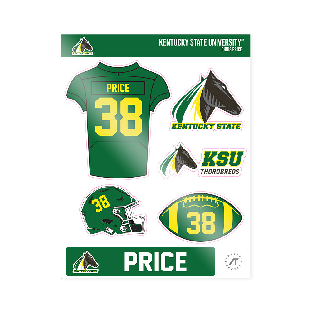 KYSU - NCAA Football : Chris Price - Sticker Sheet-0