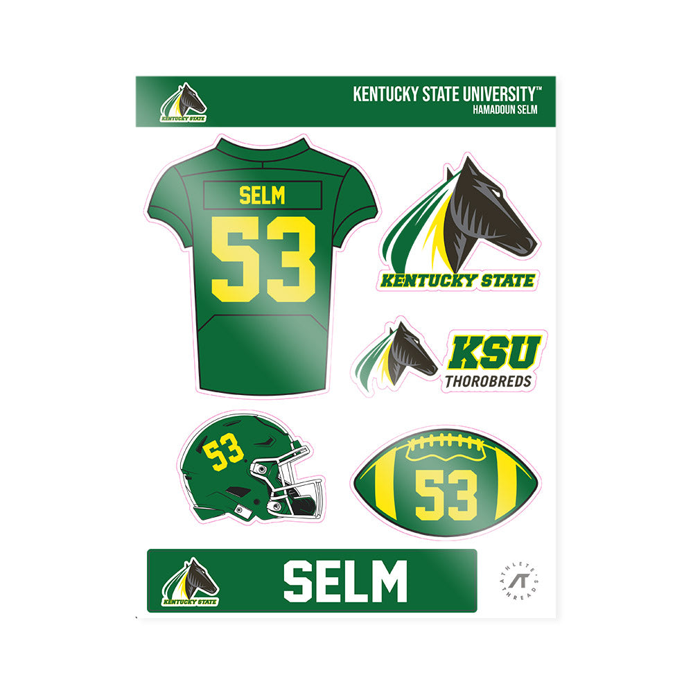KYSU - NCAA Football : Hamadoun Selm - Sticker Sheet-0