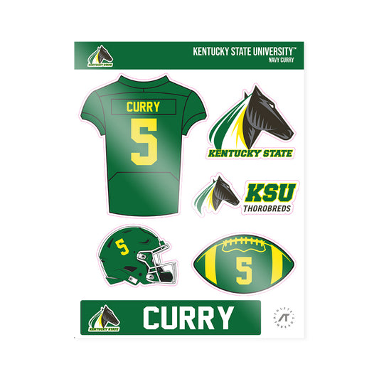 KYSU - NCAA Football : Navy Curry - Sticker Sheet-0