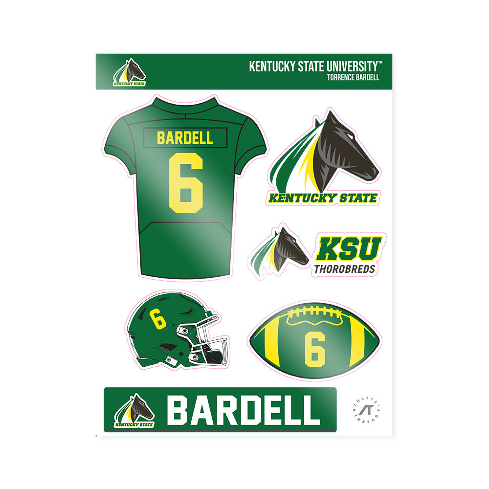 KYSU - NCAA Football : Torrence Bardell - Sticker Sheet-0