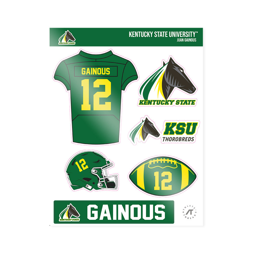  - NCAA Football : Juan Gainous - Sticker Sheet-0