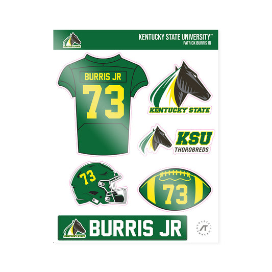 KYSU - NCAA Football : Patrick Burris Jr - Sticker Sheet-0