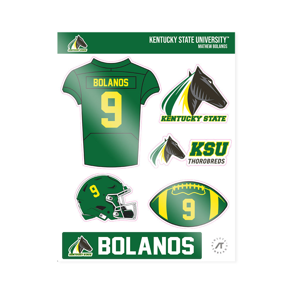 KYSU - NCAA Football : Mathew Bolanos - Sticker Sheet-0