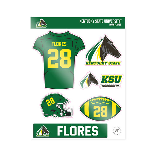 KYSU - NCAA Football : Mark Flores - Sticker Sheet-0