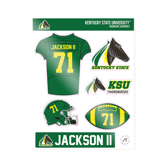 KYSU - NCAA Football : Rodricuse Jackson II - Sticker Sheet-0